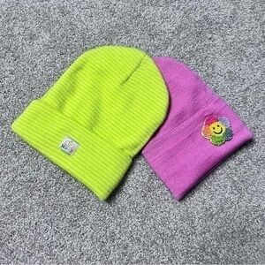 NWOT set of two girls size 4-14 beanie hats